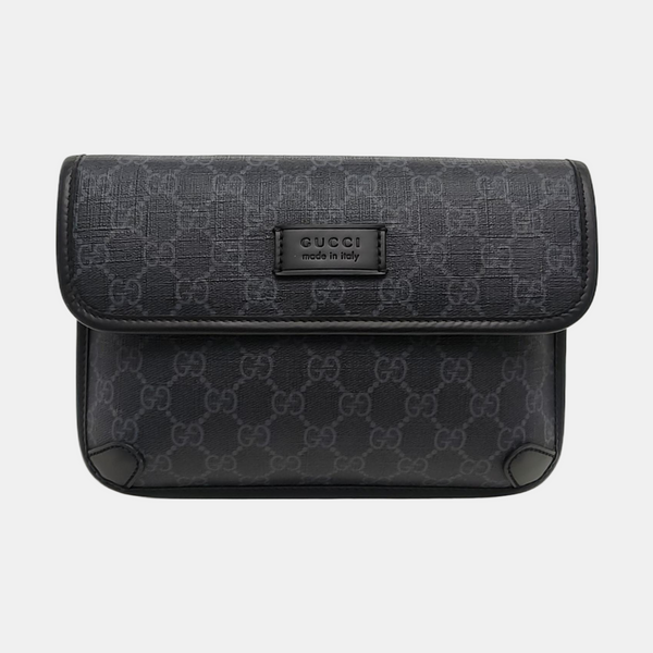 Neo Vintage Monogram Coated Canvas Black