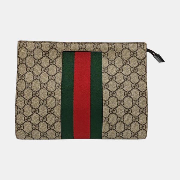 GG Supreme Monogram Coated Canvas Black