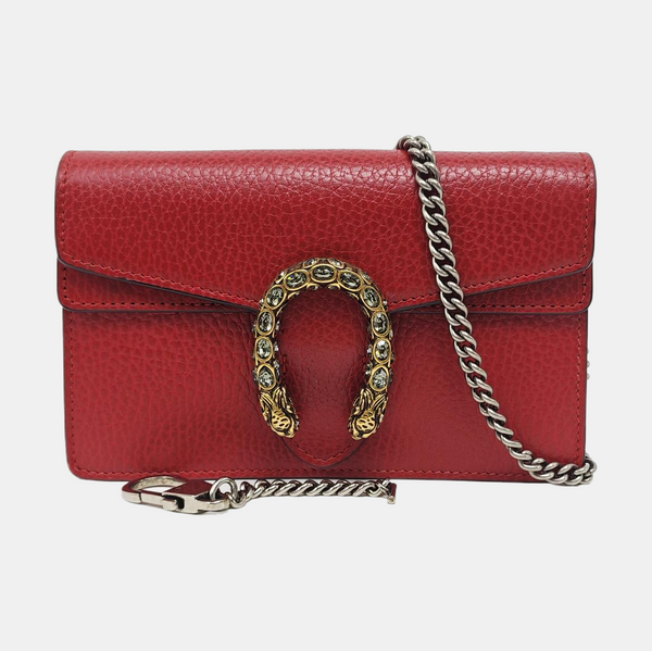 Dionysus Super Mini Calfskin Red