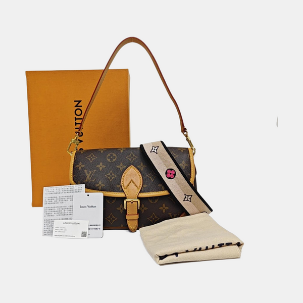 DIANE Monogram Coated Canvas Brown