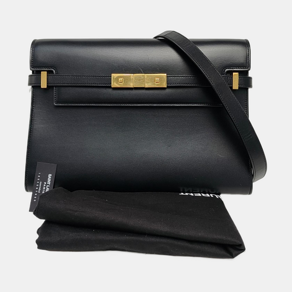MANHATTAN Medium Calfskin Black