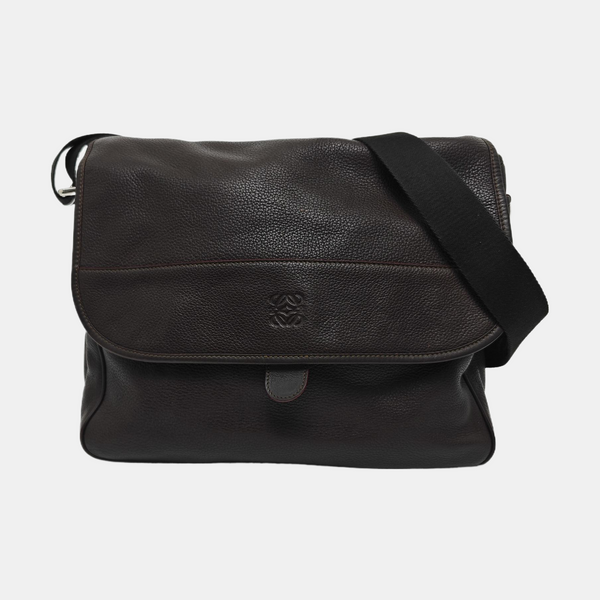 Calfskin Shoulder Bag Brown