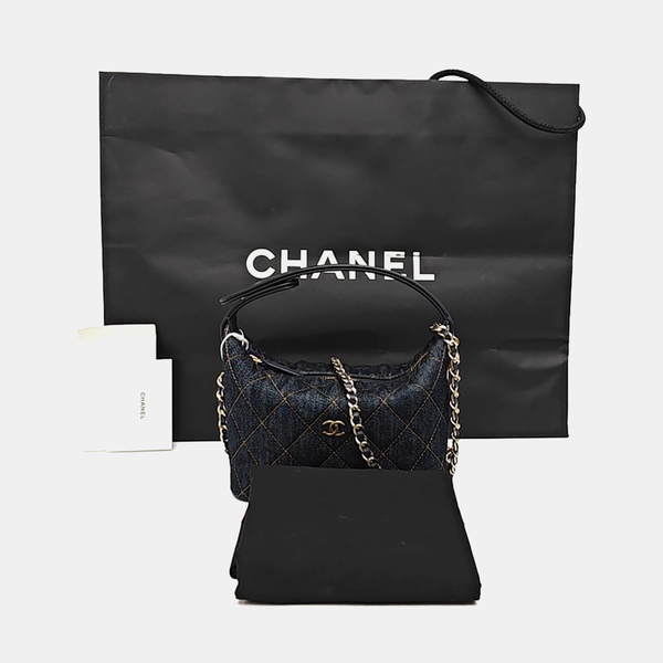 HOBO Quilted Denim Blue
