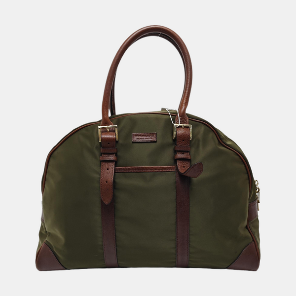 Nylon Top Handle Bag Green