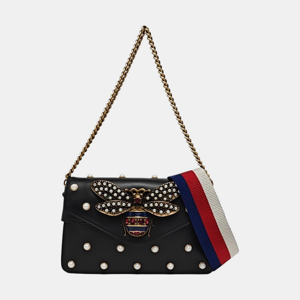 Queen Margaret Mini Calfskin Black