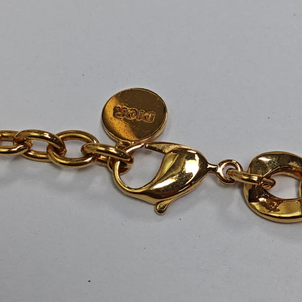 CD Icon Metal Gold Necklace