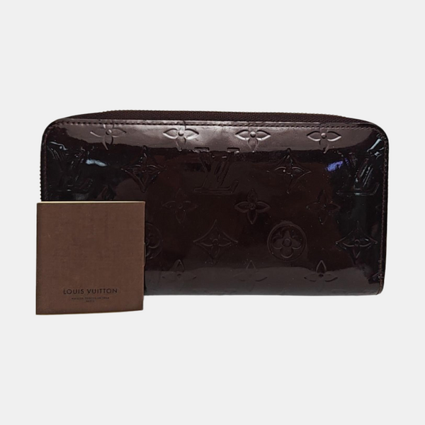 SARAH Monogram Patent Leather Red Wallet