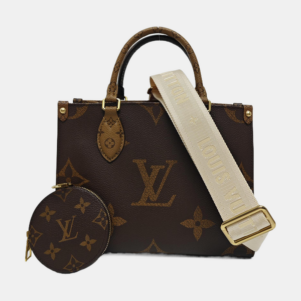 ONTHEGO PM Monogram Coated Canvas Brown