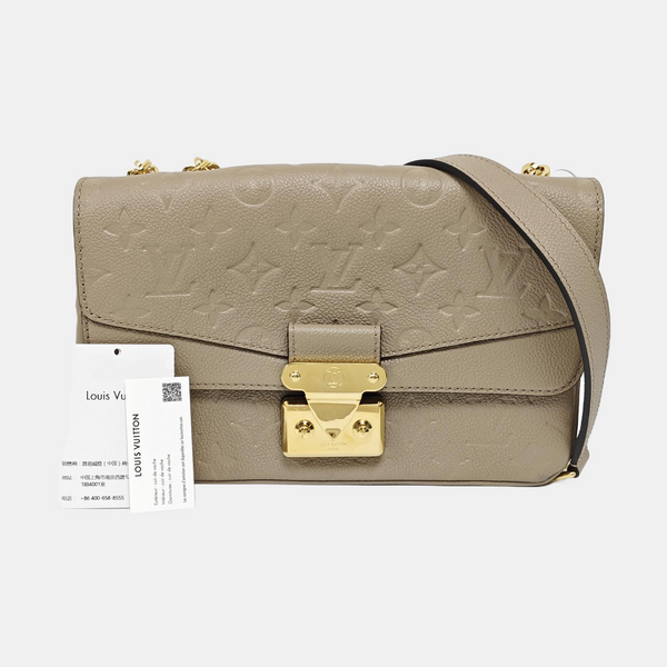 MARCEAU Monogram Calfskin Gray