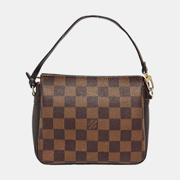 TROUSSE MAKE UP Damier Ebene Coated Canvas Brown