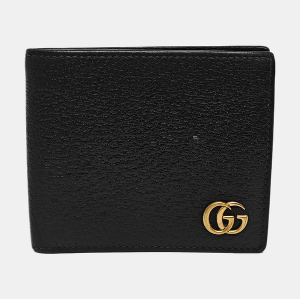 GG Marmont Mini Cartera de Piel de Becerro Negra