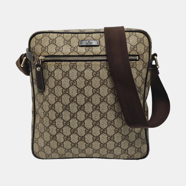 GG Supreme Monogram Coated Canvas Black