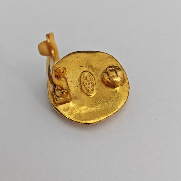 Metal Gold Clip On Earrings