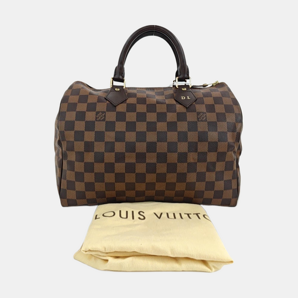 SPEEDY 30 Damier Ebene Coated Canvas Brown