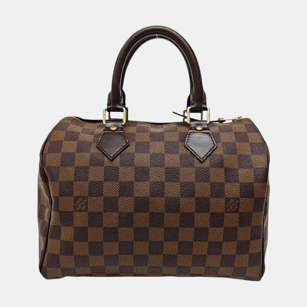 SPEEDY 25 Damier Ebene Coated Canvas Brown