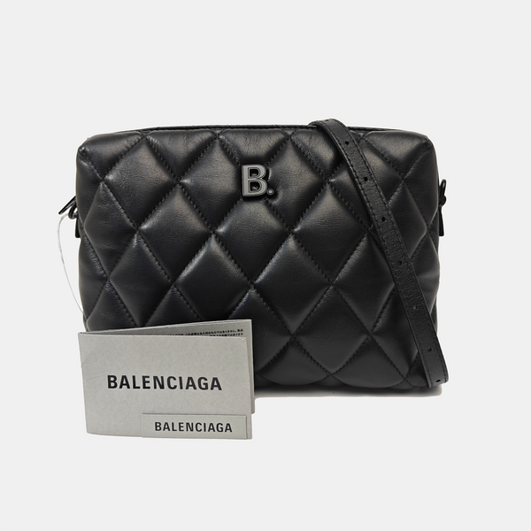 B. Quilted Calfskin Black