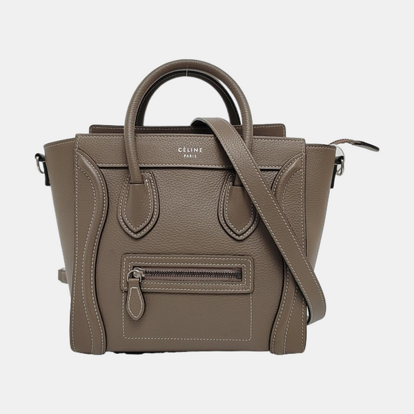 LUGGAGE Nano Calfskin Gray