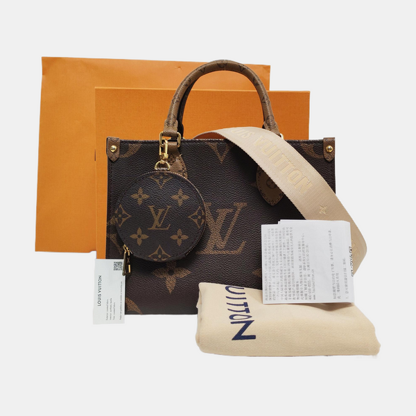 ONTHEGO PM Monogram Coated Canvas Brown