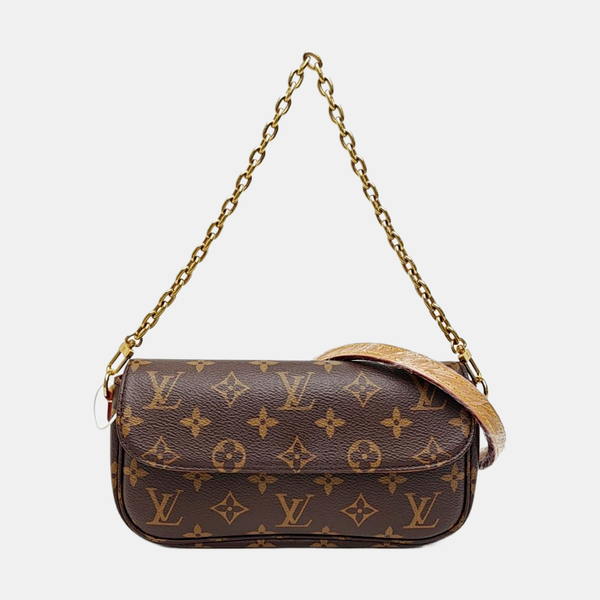 IVY Monogram Coated Canvas Brown