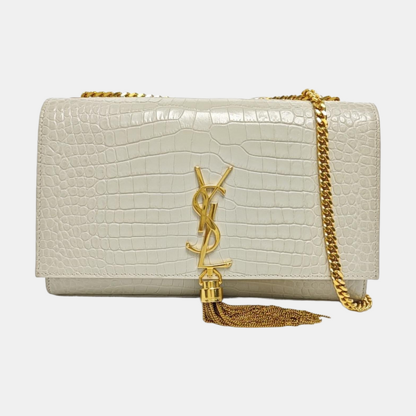 KATE Medium Calfskin White