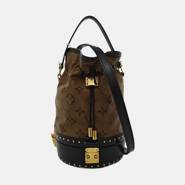 Petit Noe Monogram Coated Canvas Brown
