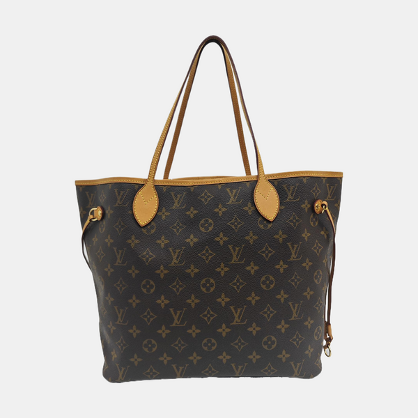 NEVERFULL MM Monogram Coated Canvas Brown