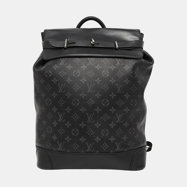 STEAMER Monogram Coated Canvas Black