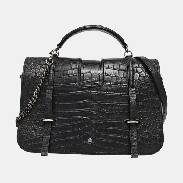 Calfskin Shoulder Bag Black