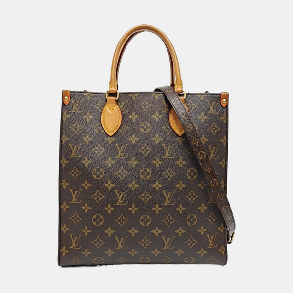 SAC PLAT MM Monogram Coated Canvas Brown