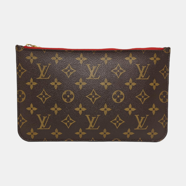 NEVERFULL PM Monogram Coated Canvas Brown