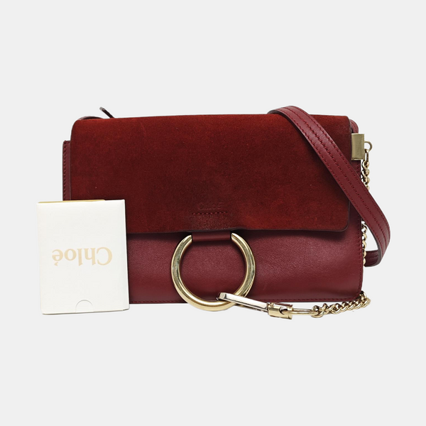 Faye Small Calfskin Red