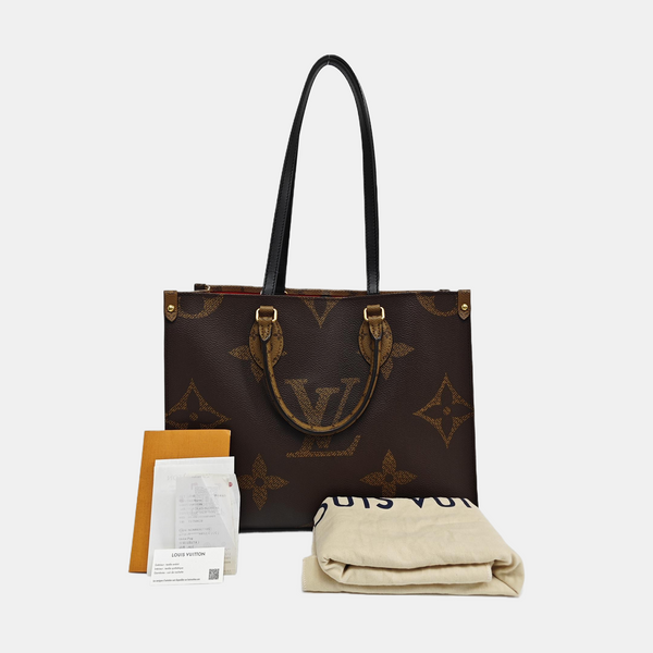 ONTHEGO MM Monogram Coated Canvas Brown