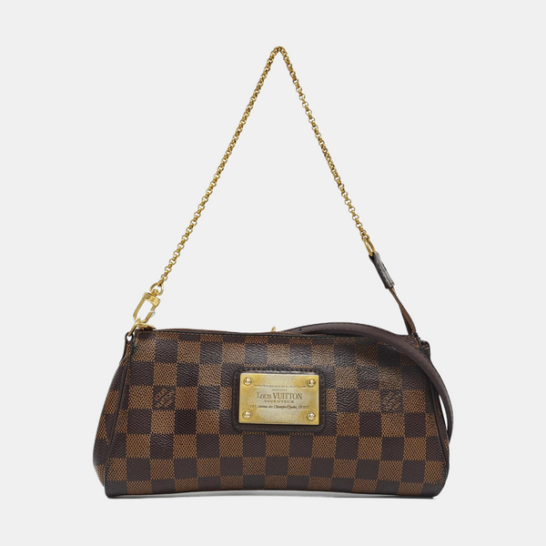 EVA Damier Ebene Coated Canvas Brown