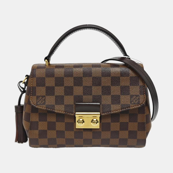 CROISETTE Damier Ebene Coated Canvas Brown