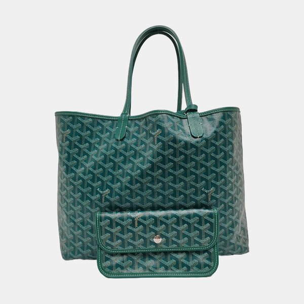 Authenticated pre-owned Saint Louis PM Coated Canvas Green - Tote Bag at Looply