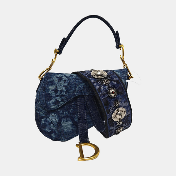 Saddle Mini Canvas Blue