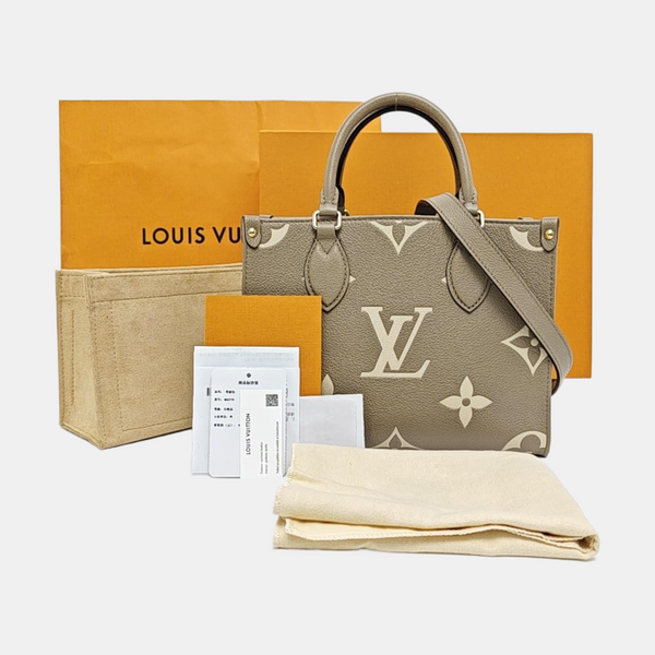 ONTHEGO PM Monogram Calfskin Gray