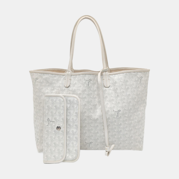 Authenticated pre-owned Saint Louis PM Coated Canvas White - Tote Bag at Looply