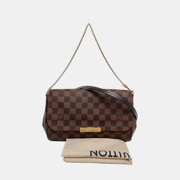 FAVORITE MM Damier Ebene Coated Canvas Brown
