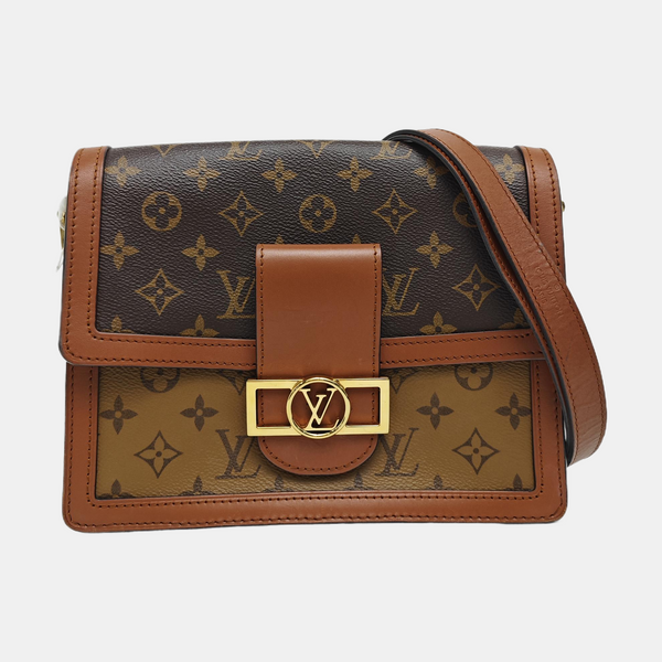 DAUPHINE MM Monogram Coated Canvas Brown