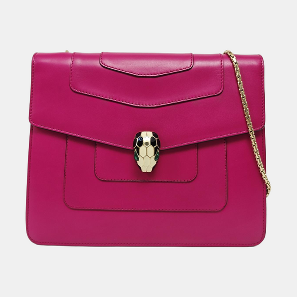 SERPENTI FOREVER Medium Quilted Calfskin Red
