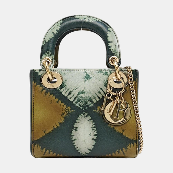 Authenticated pre-owned Lady Dior Mini Calfskin Multicolor - Tote Bag at Looply