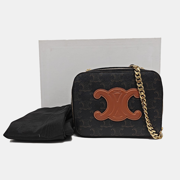 TRIOMPHE Mini Quilted Coated Canvas Black