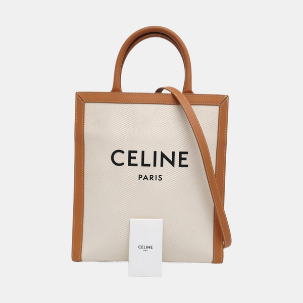 Authenticated pre-owned CABAS CELINE Small Canvas White - Shoulder Bag at Looply
