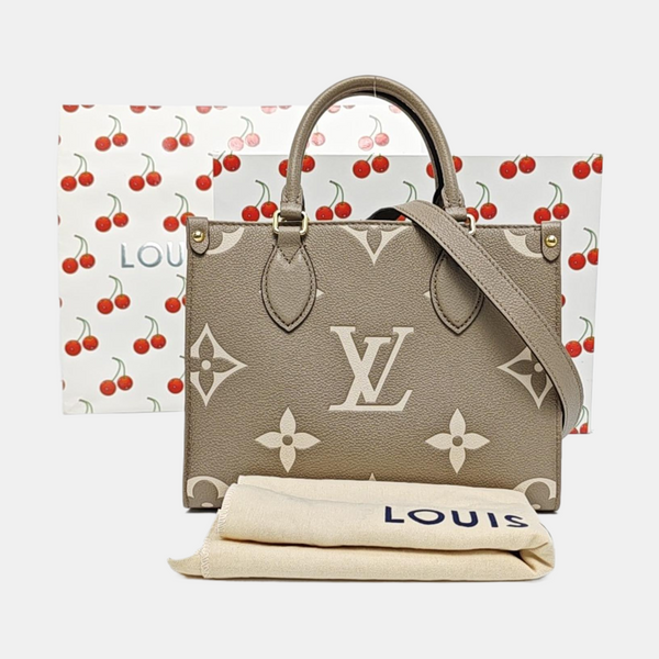 ONTHEGO PM Monogram Calfskin Gray