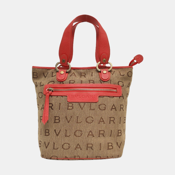 Fabric Tote Bag Brown