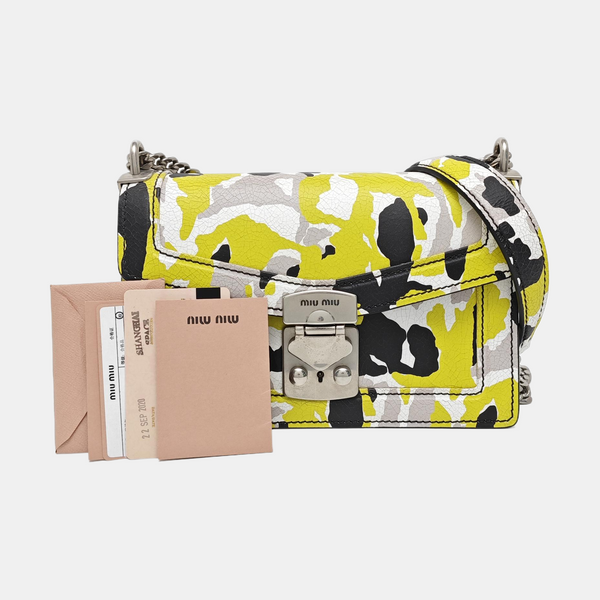 Calfskin Shoulder Bag Multicolor