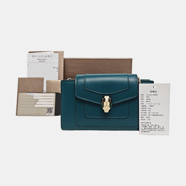 SERPENTI FOREVER Calfskin Green