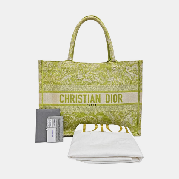 Book Tote Medium Fabric Green