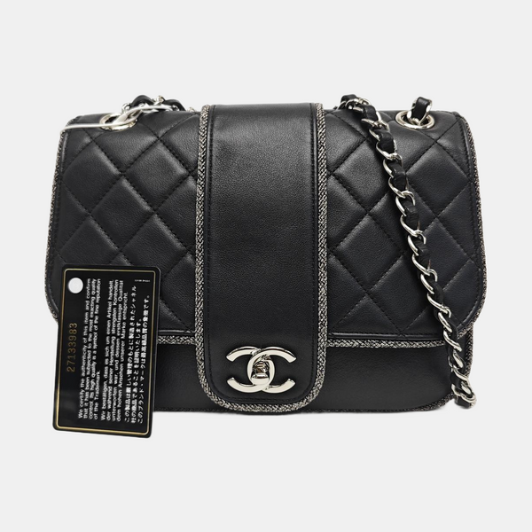 MADISON Quilted Calfskin Black